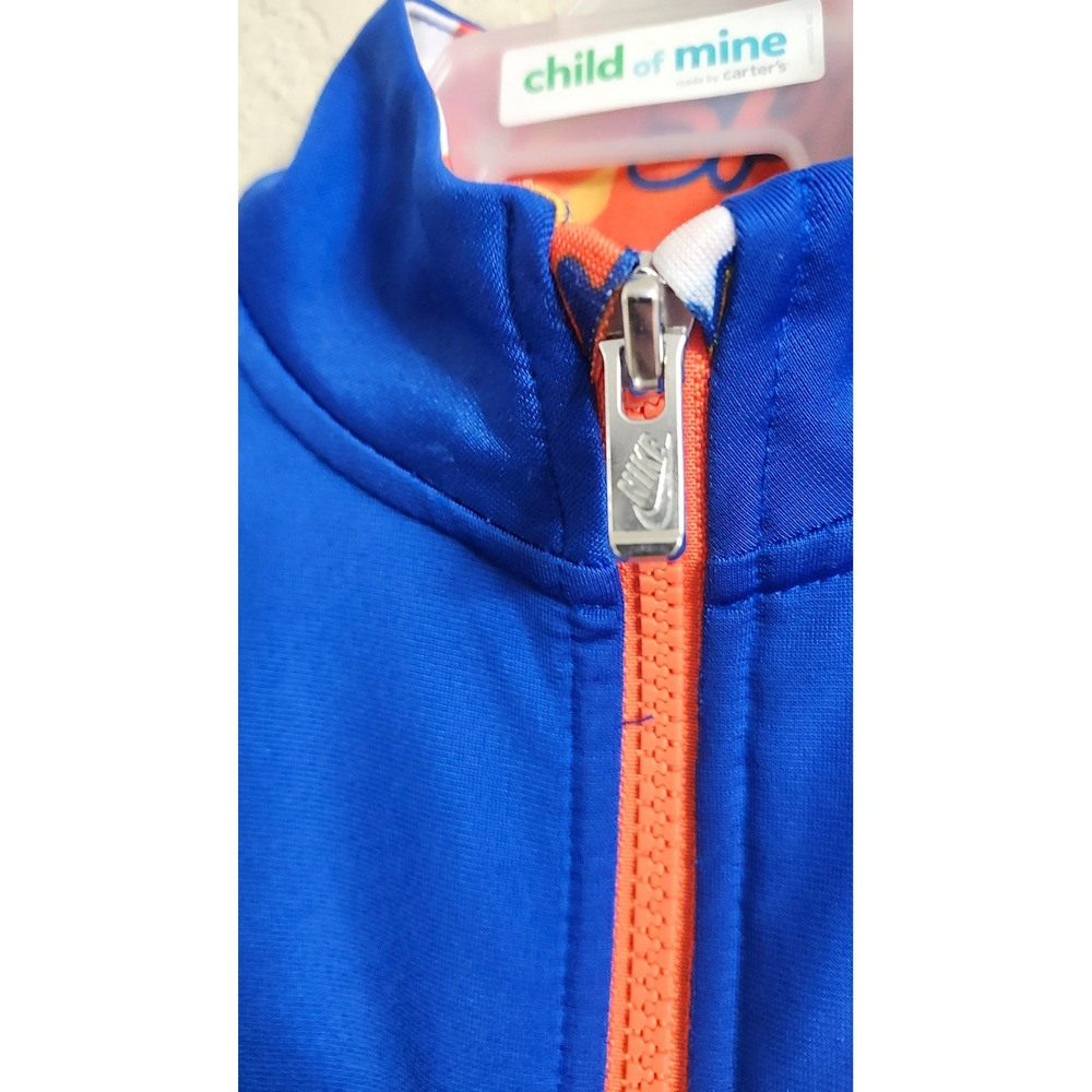 Nike Kids Royal Blue Just Do It Graphic Print Full Zip Track Jacket 3T Boys - Picture 8 of 13